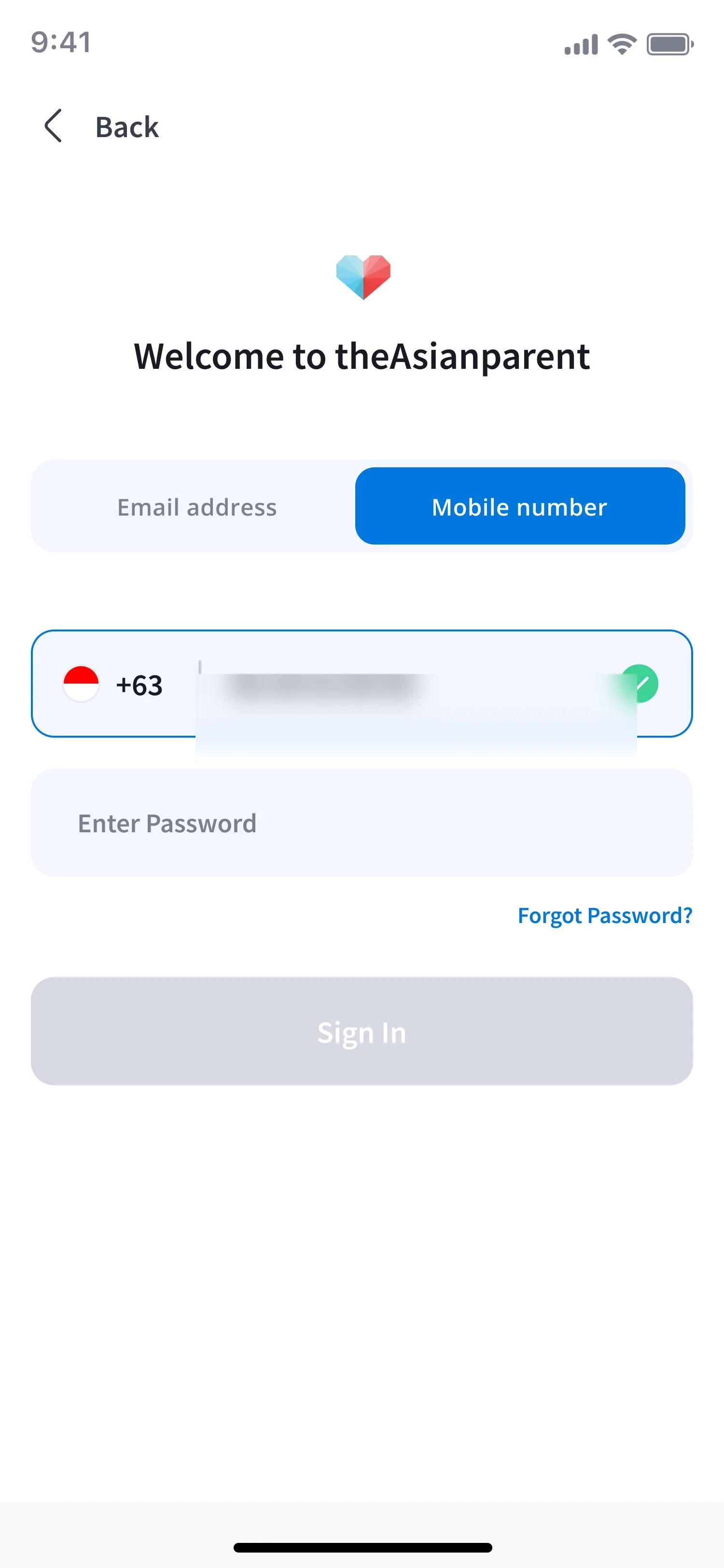 App verified state screen